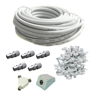 10m Coaxial TV Extension Kit