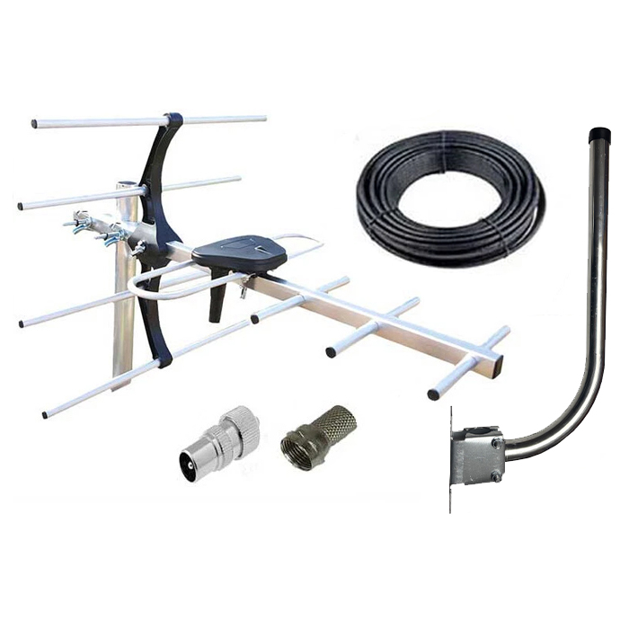 4G Digital TV Aerial Kit Freeview and HD for Indoor Outdoor or Loft Installation