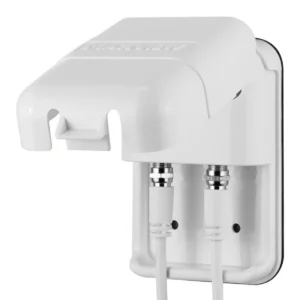 Maxview Weatherproof Twin F Connector Sky Satellite Cable Entry Socket - White