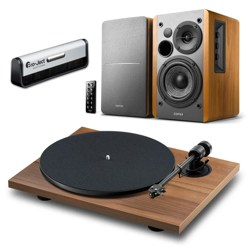 Pro-Ject E1.2 PHONO Walnut + Edifier R1280DB