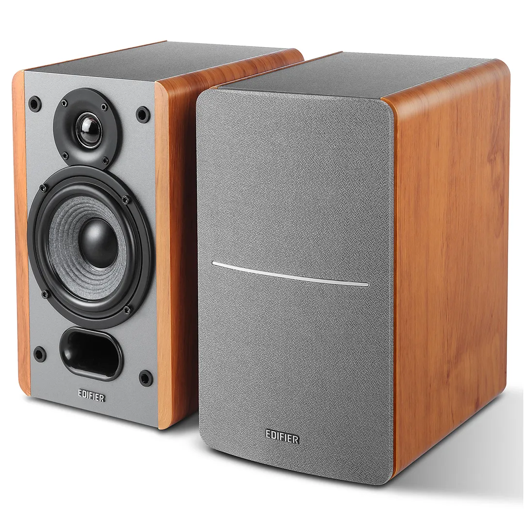 Edifier P12 Passive 2-Way Bookshelf Speakers - Brown - Image 2