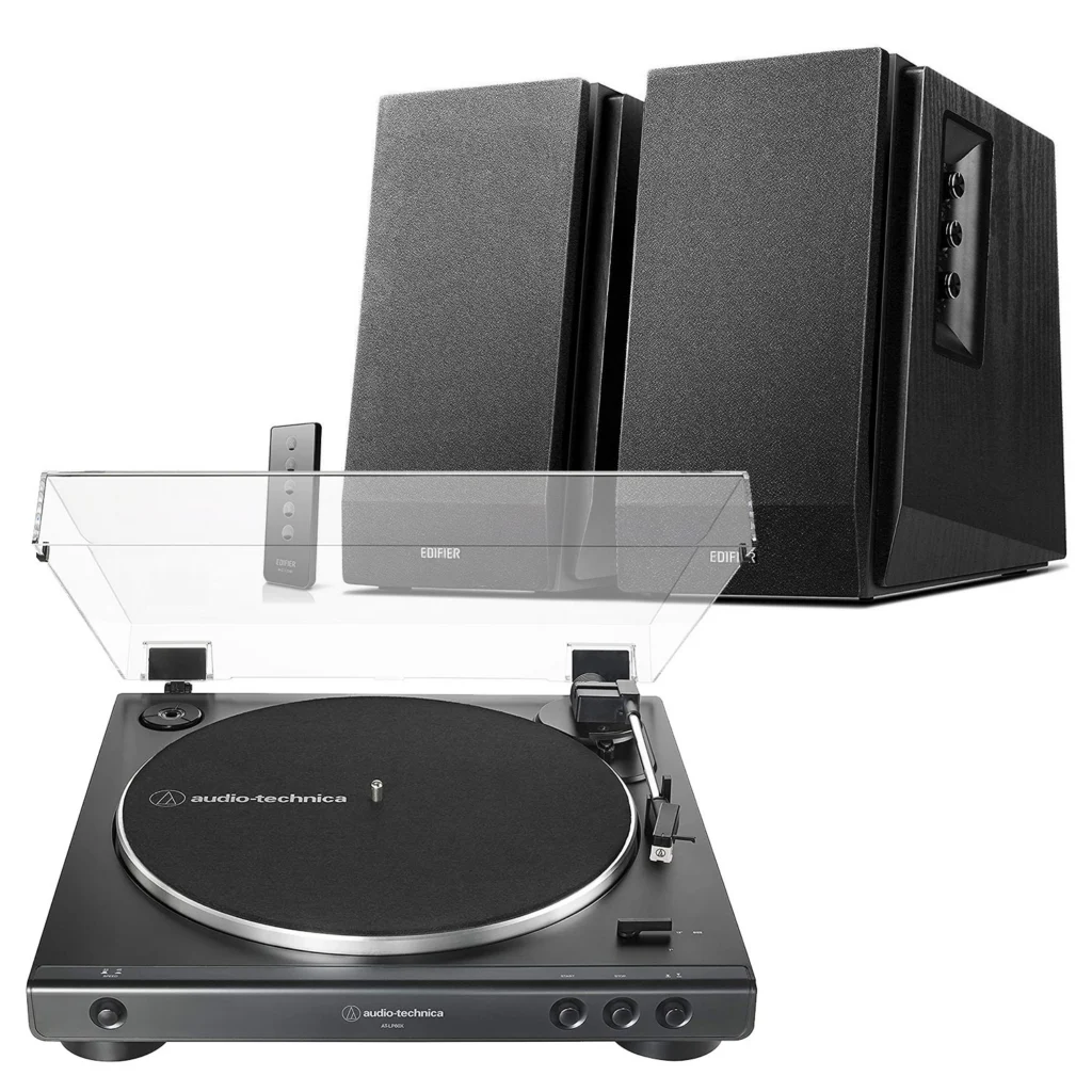 Audio-Technica AT-LP60X + Edifier R1700BT