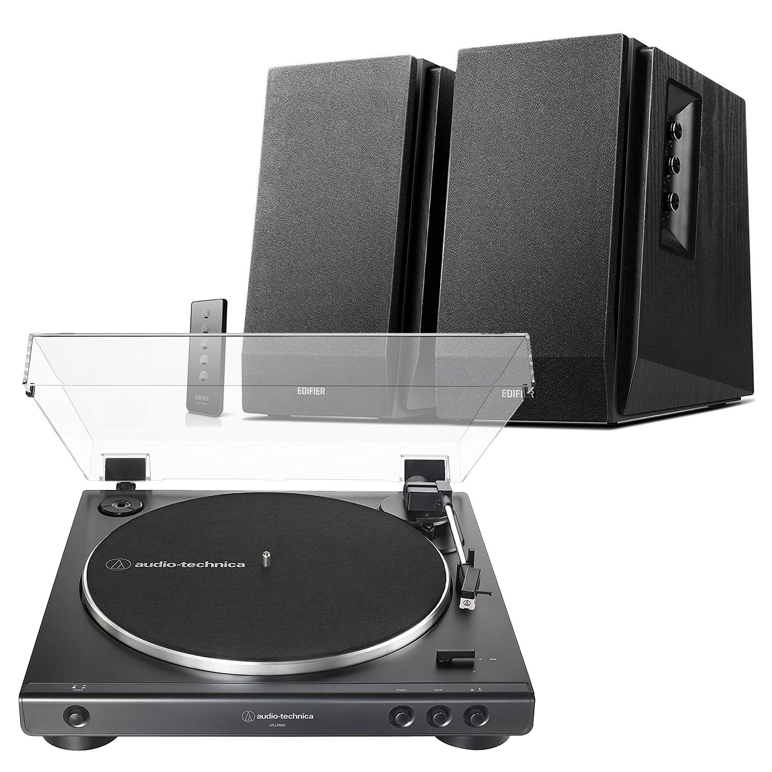 Audio-Technica AT-LP60X + Edifier R1700BT