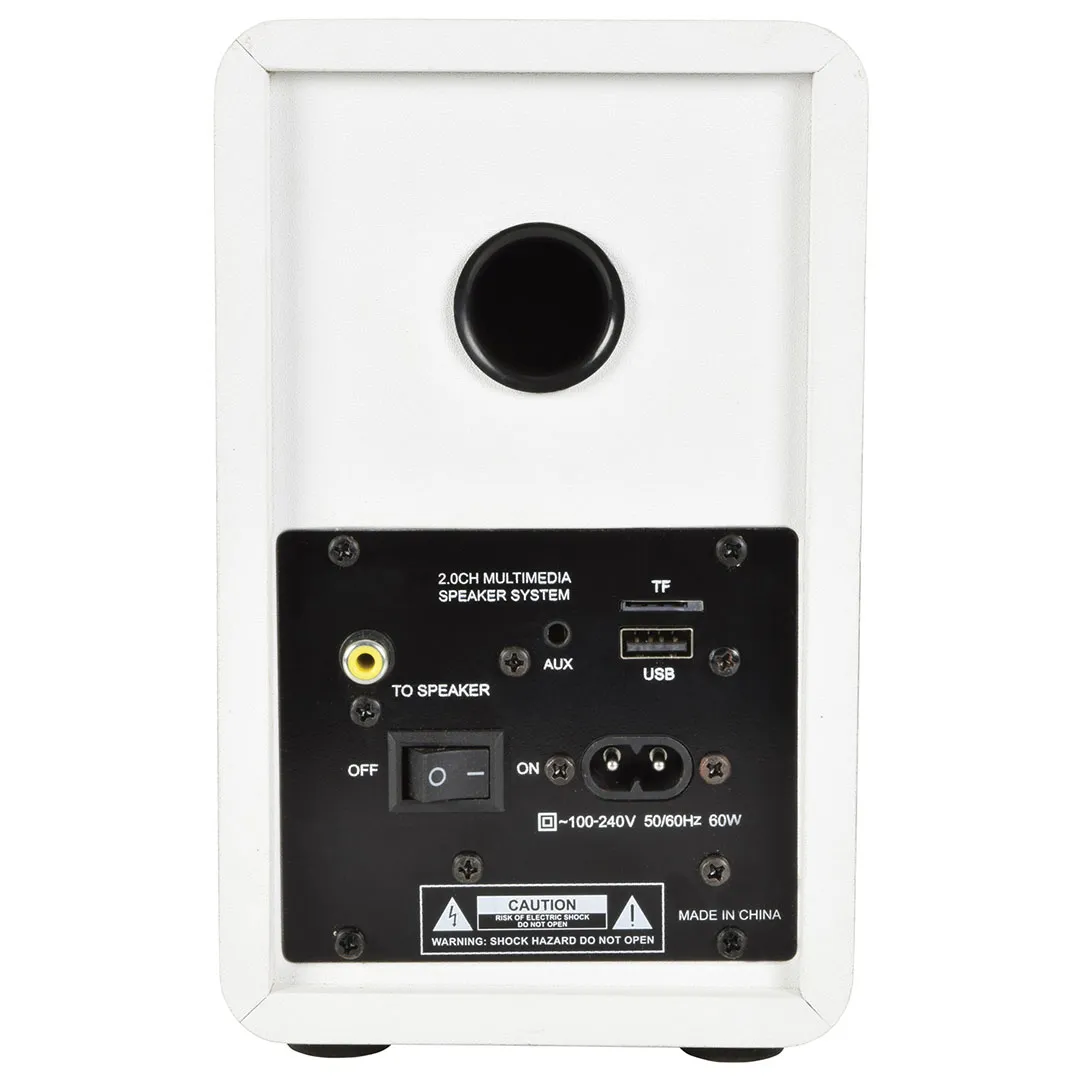 Audio-Technica LP60XBT Bluetooth Turntable + AV:LINK Active Bluetooth Speakers - White - Image 7