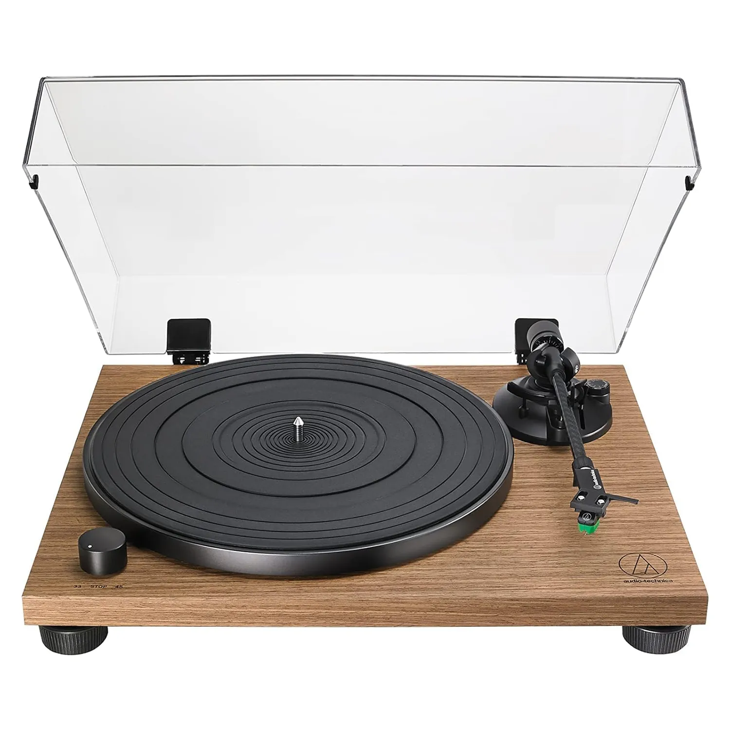 Audio-Technica AT-LPW40WN Fully Manual Belt-Drive Turntable - Walnut