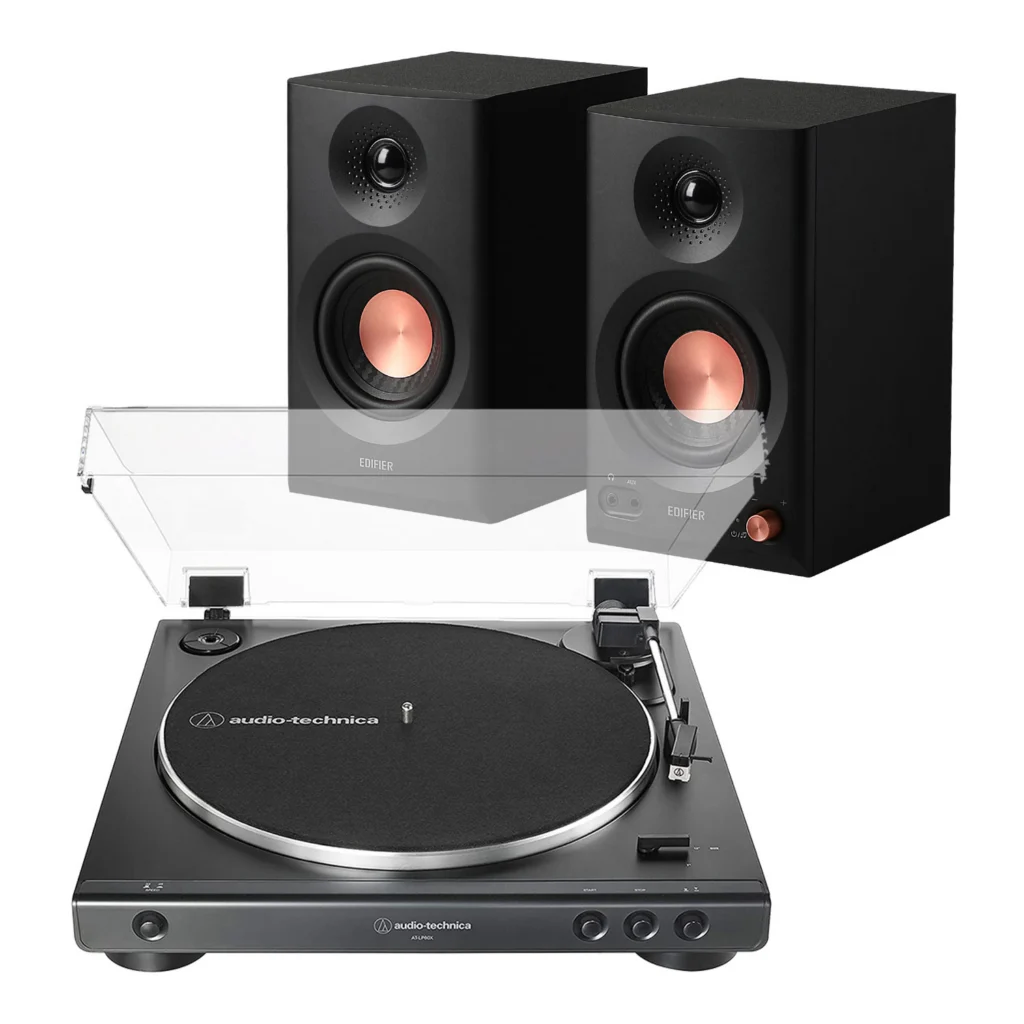 Audio-Technica AT-LP60X + Edifier MR3