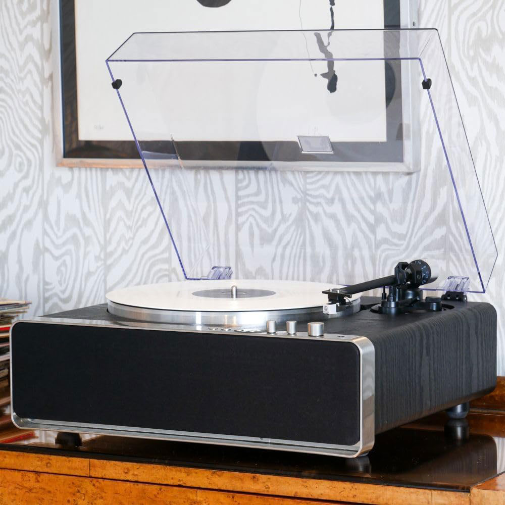 Steepletone Richmond Bluetooth Record Player 30W Speakers - Black or Walnut - Image 4