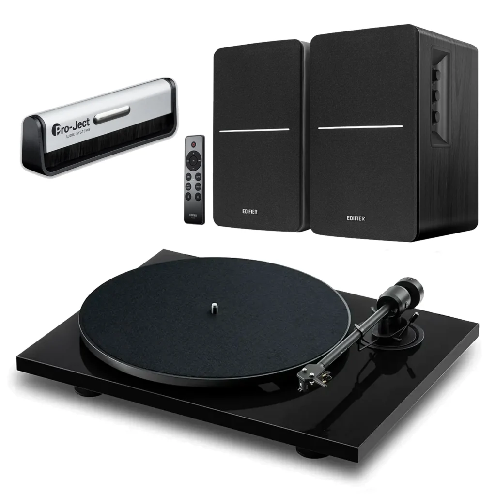 Pro-Ject E1.2 PHONO Black + Edifier R1280DBs