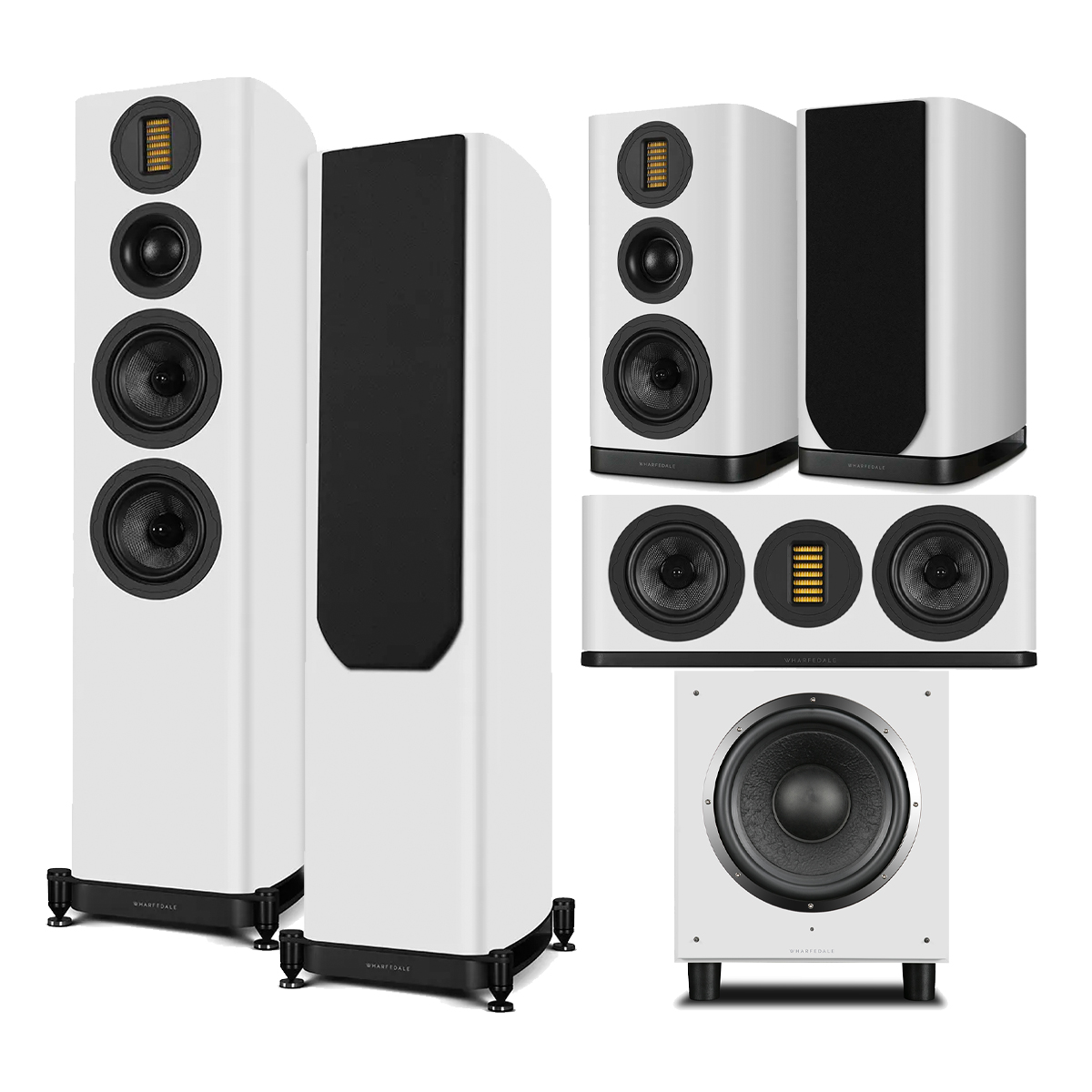 Wharfedale EVO 5.4 AV Home Cinema Package 5.2, 5.4, 5.C & SW-12 - White - Image 2