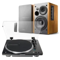 Audio-Technica AT-LP70XBT + Edifier R1280DB Bluetooth Turntable