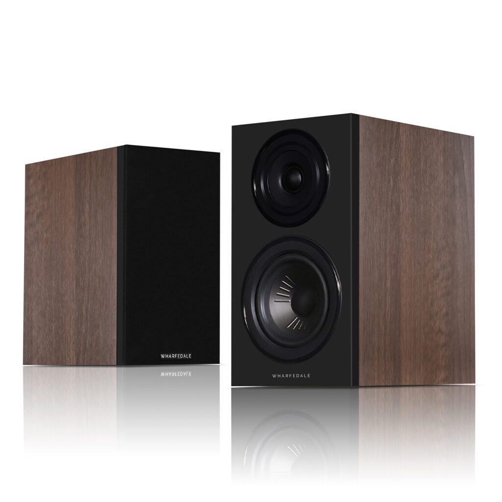 Wharfedale Diamond 12.1i Bookshelf Speakers - Black, Walnut & Grey