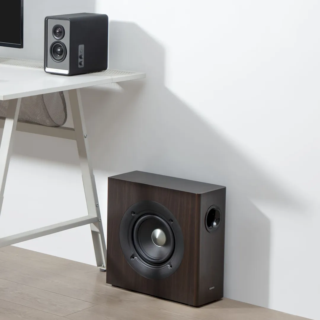Edifier T5s Powered Active Slim 8" Subwoofer - Wood - Image 8