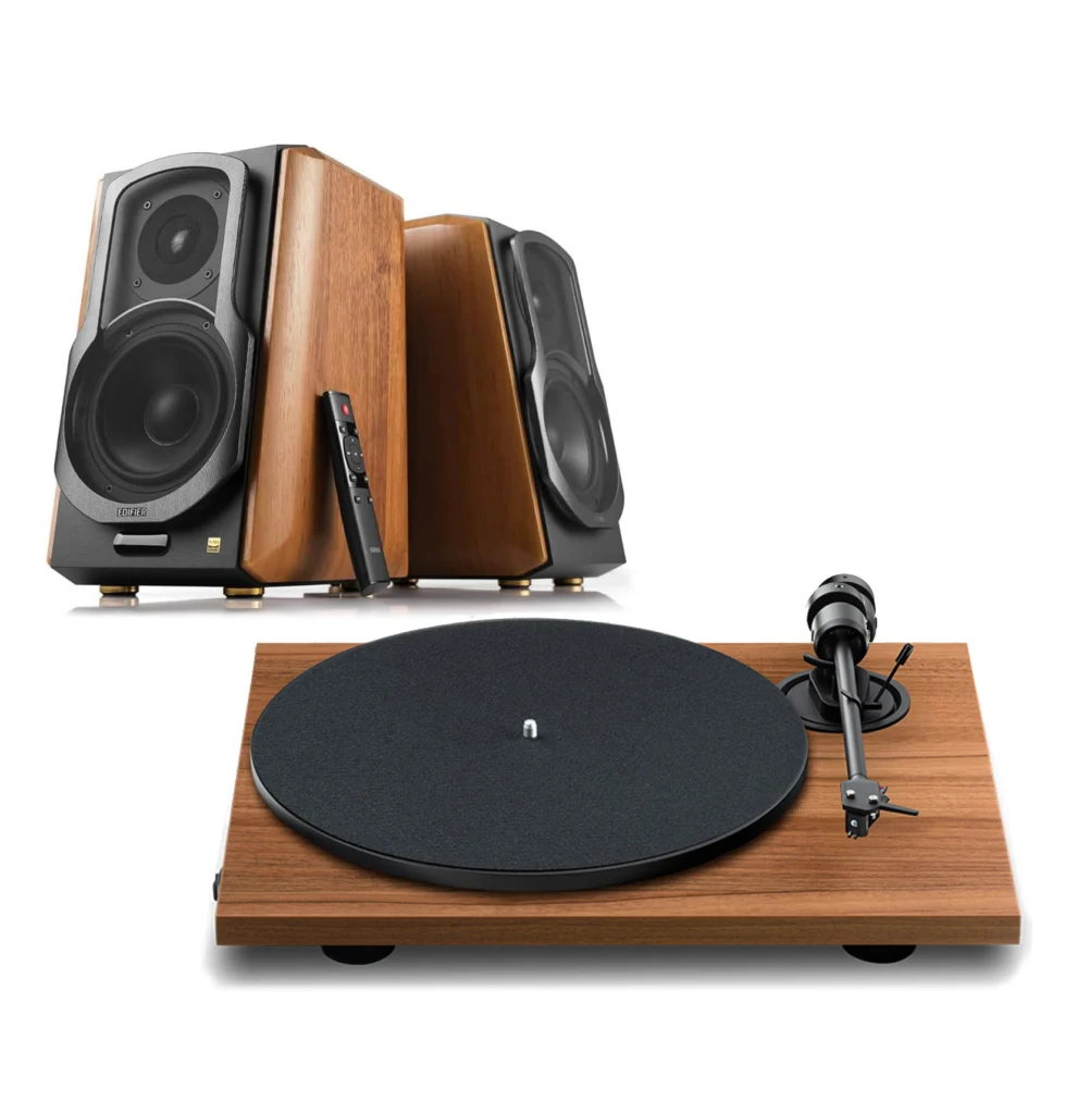 Pro-Ject E1.2 Phono Turntable + Edifier S1000MKII