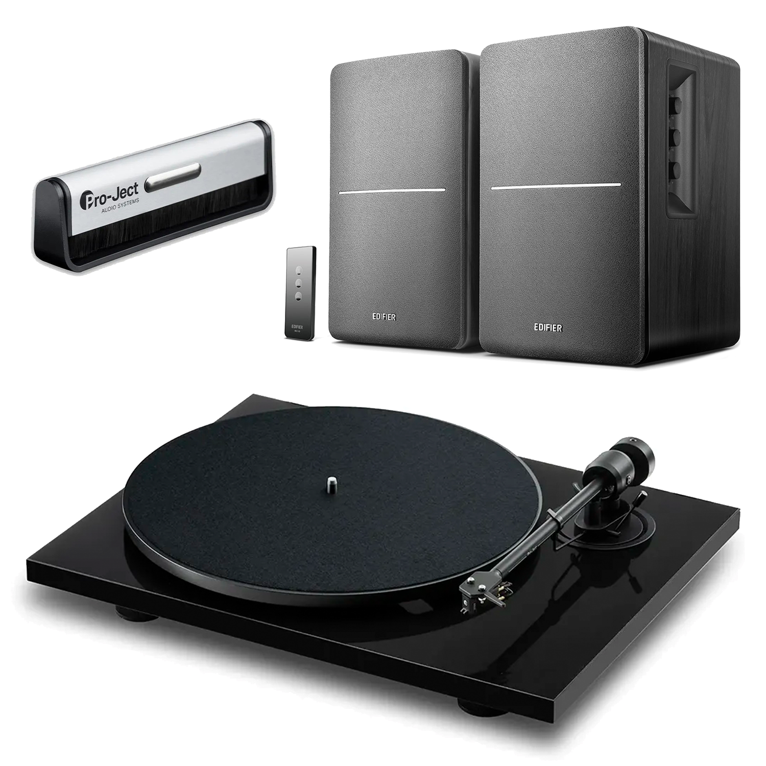Pro-Ject E1.2 Phono + Edifier R1280T Black