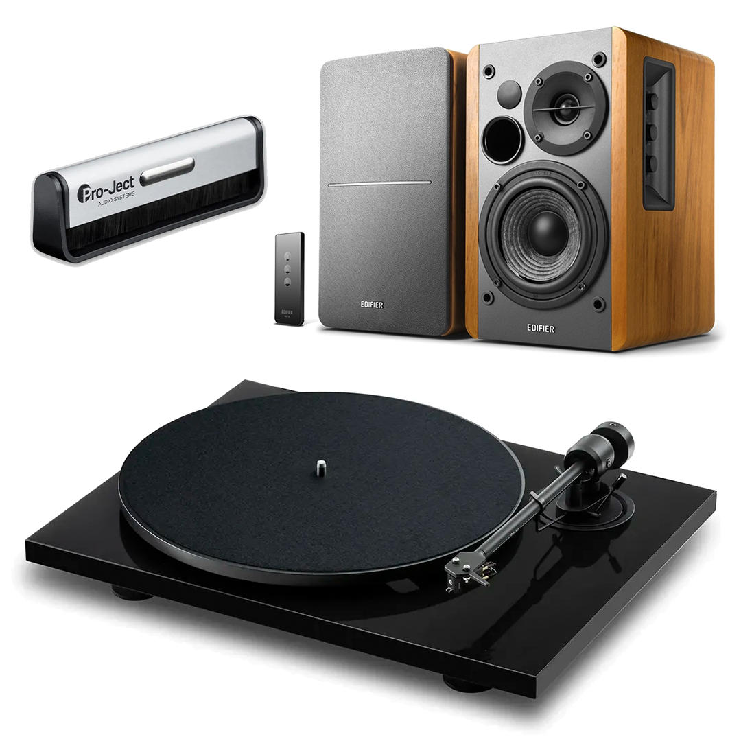 Pro-Ject E1.2 Phono + Edifier R1280T Turntable and Speakers Package - Black - Image 2
