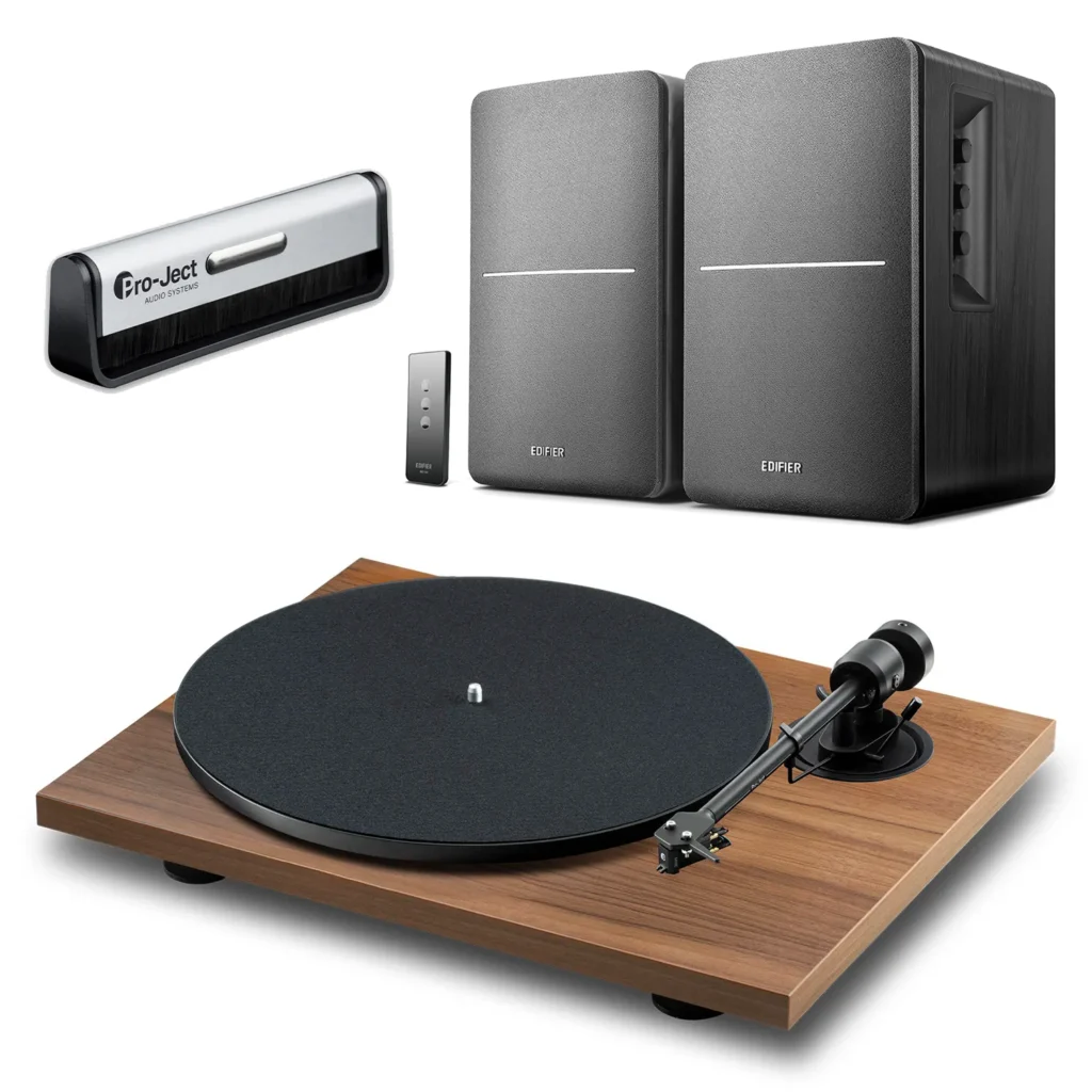 Pro-ject E1.2 Phono + Edifier R1280T walnut