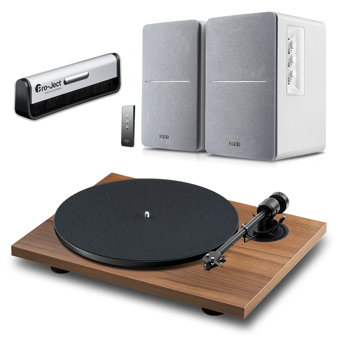Pro-ject E1.2 Phono Walnut Turntable + Edifier R1280T Speaker Package - Image 3